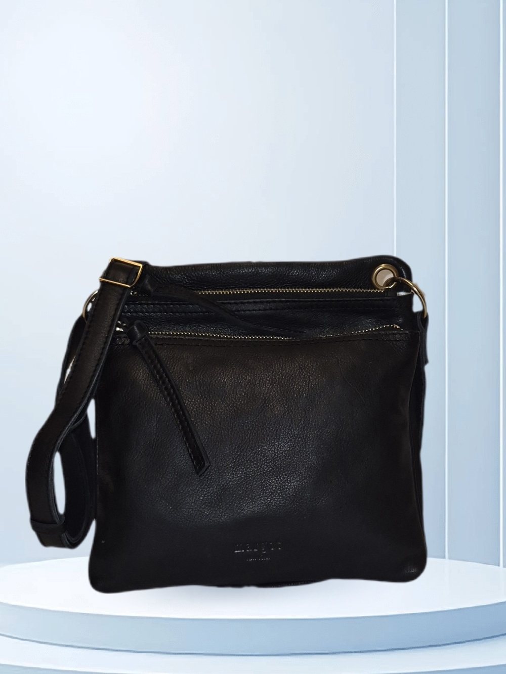 Margot New York Black Leather Crossbody